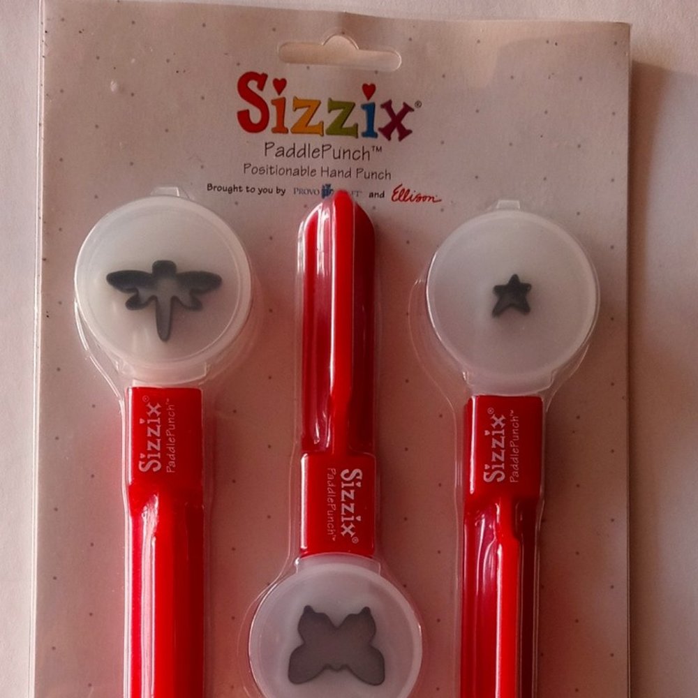Sizzix Paddle Punch Craft Hand Punches NEW
